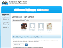 Tablet Screenshot of jamestownhighschool.net